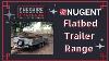 New Nugent Heavy Duty Flatbed F3117h Dropsides Mesh Trailer 10'2 X 5'7 3500kg