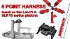 Hans Device Hnr Racequip Black 5 Point Harness Seat Belts 717007 Sfi (free Ship)